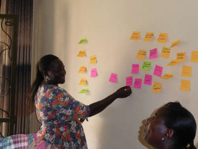 Participants in Digital security training for Women environmental activists in West Nile region